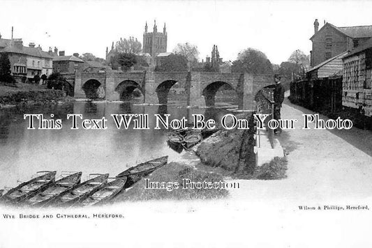 HR 138 - Wye Bridge & Cathedral, Hereford, Herefordshire