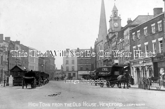 HR 203 - High Town From Old House, Hereford, Herefordshire