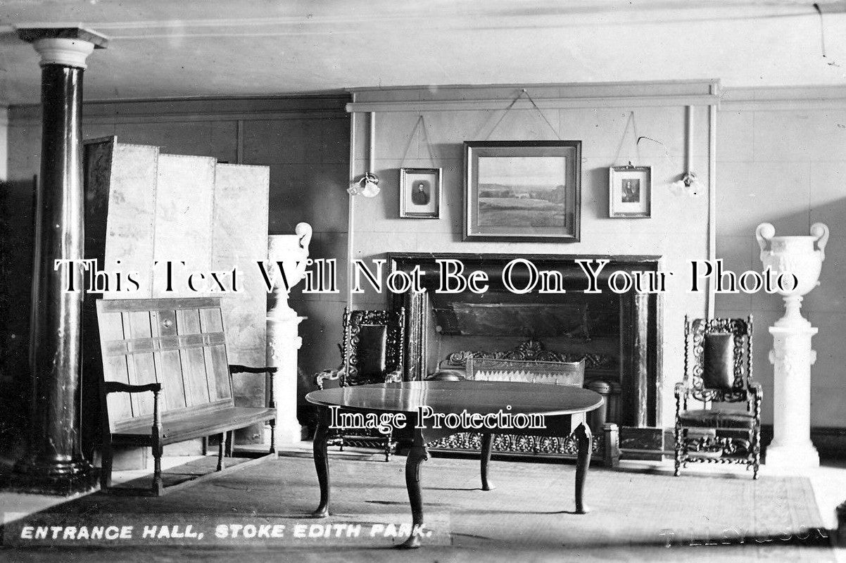 HR 237 - Entrance Hall To Stoke Edith Park, Hereford, Herefordshire