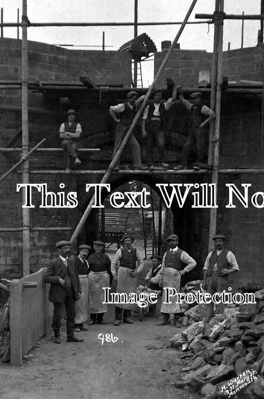 HR 25 - Reconstruction Work At Pembridge Castle, Welsh Newton, Herefordshire c1913