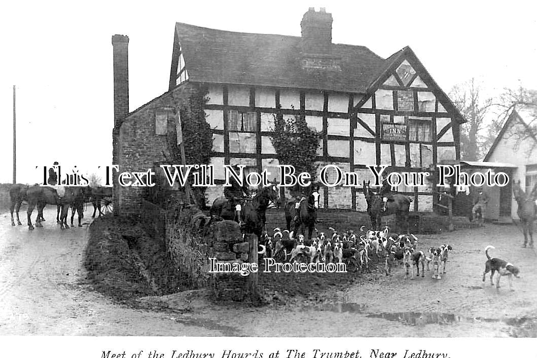HR 356 - Meet At The Trumpet, Near Ledbury, Herefordshire c1908