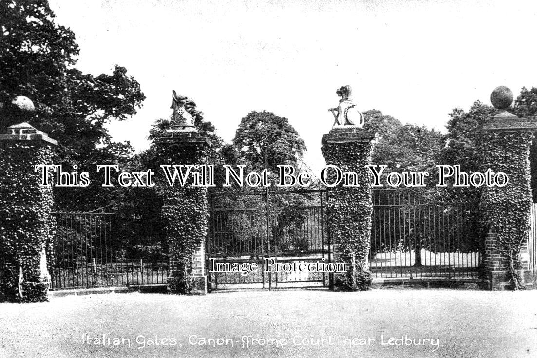 HR 595 - Italian Gates, Canon Frome Court Near Ledbury, Herefordshire