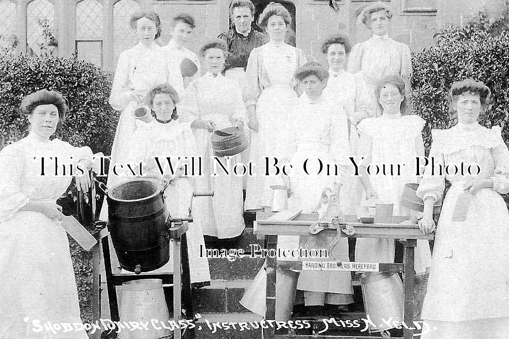 HR 6 - Miss Yeld's Dairy Class At Shobdon, Herefordshire c1909