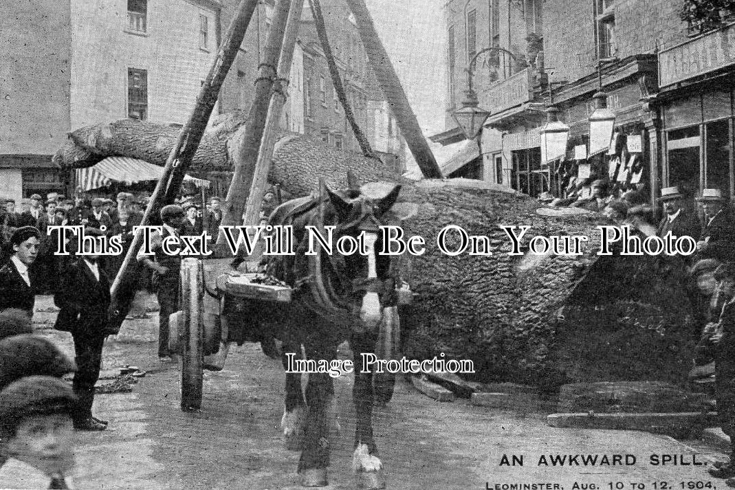 HR 602 - An Awkward Spill, Leominster, Herefordshire c1904