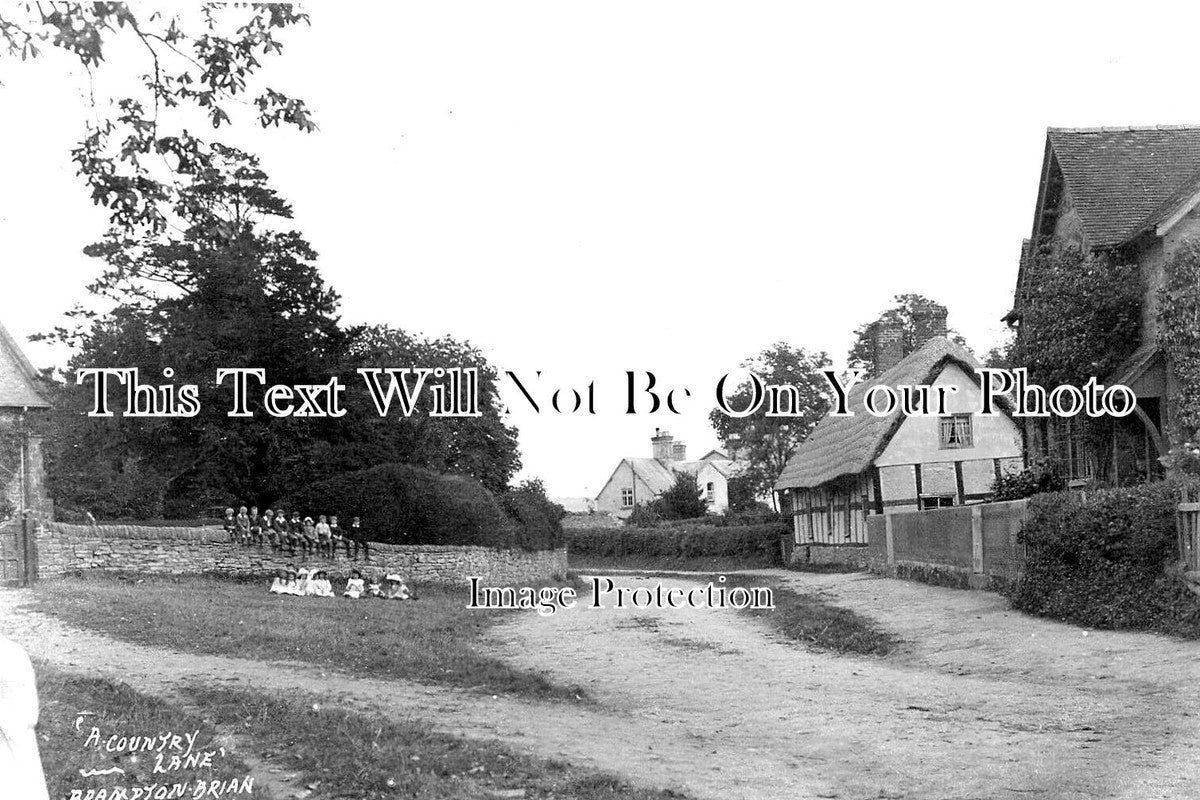 HR 650 - A Country Lane, Brampton Bryan, Herefordshire c1908