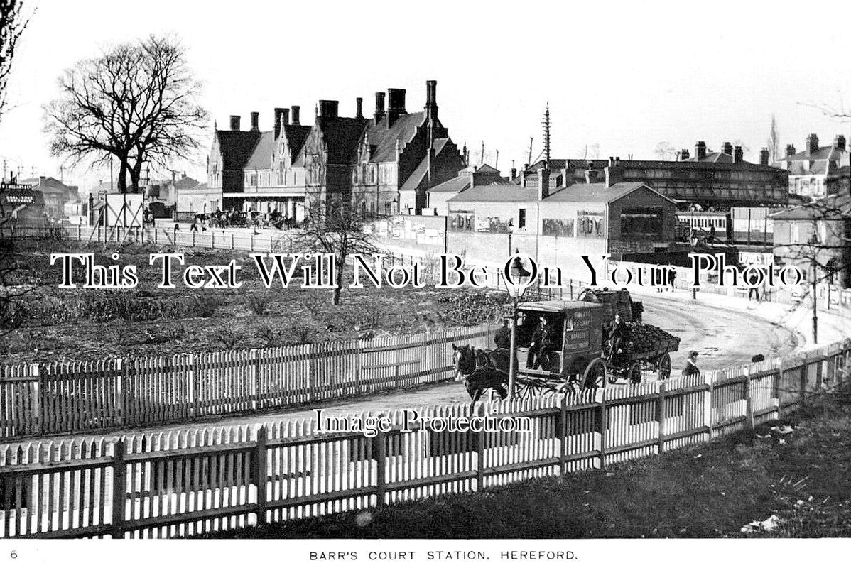HR 818 - Barrs Court Railway Station, Hereford, Herefordshire c1910