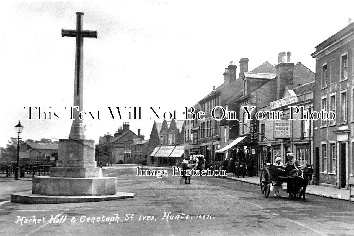 HU 145 - Market Hall & Cenotaph St Ives, Cambridgeshire