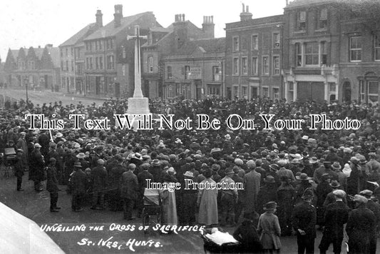 HU 189 - Unveiling The Cross Of Sacrifice, St Ives, Cambridgeshire