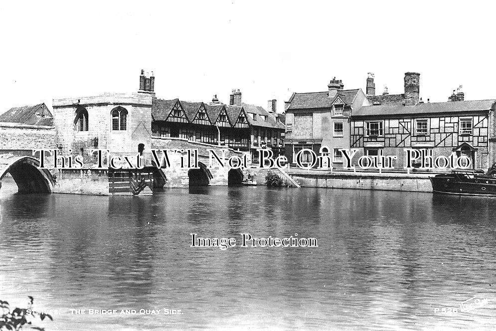 HU 244 - The Bridges & Quay Side, St Ives, Cambridgeshire c1959