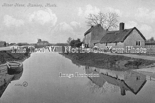 HU 38 - The River Nene, Ramsey, Huntingdonshire c1907