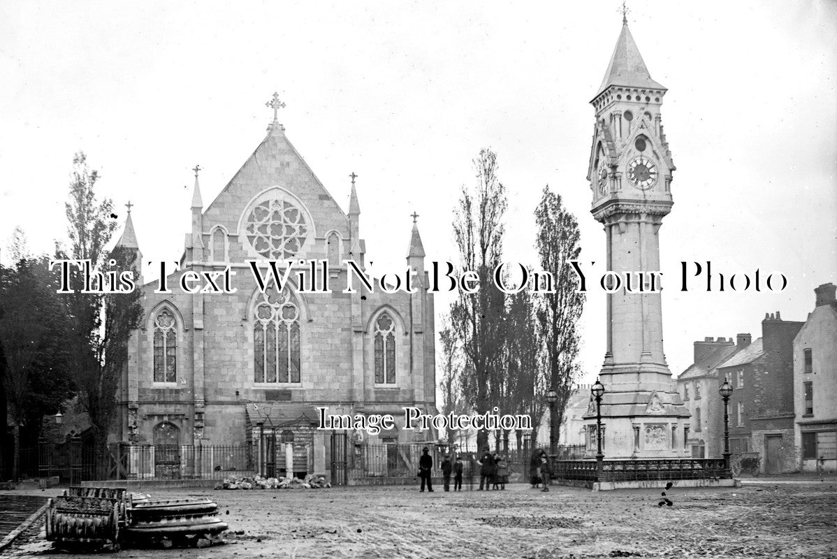 IE 102 - St Saviour's Church & The Tait Memorial Clock, Limerick c1870