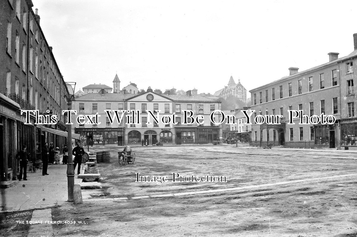 IE 111 - The Square, Fermoy, County Cork, Ireland c1890