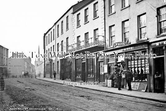 IE 114 - Town Hall Street, Enniskillen, County Fermanagh, Ireland c1880