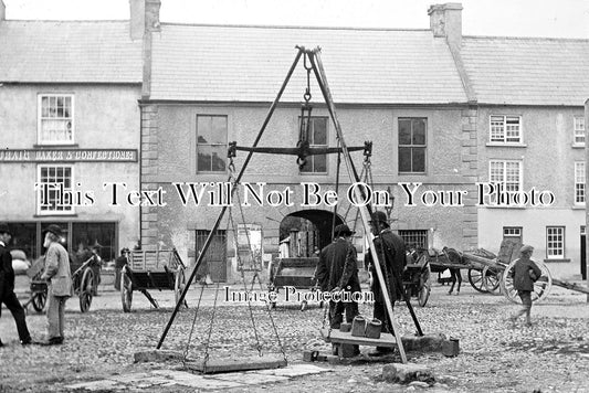 IE 115 - Town Scales, The Market Square, Donegal, Ireland c1890