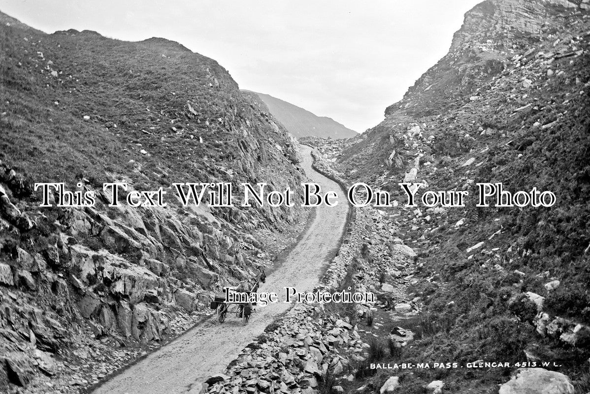 IE 7 - Ballaghbema Pass, Glencar, County Kerry, Ireland c1900