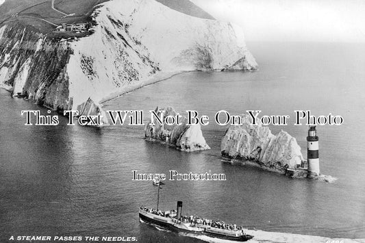 IO 1023 - Steamer Passes The Needles, Isle Of Wight c1955