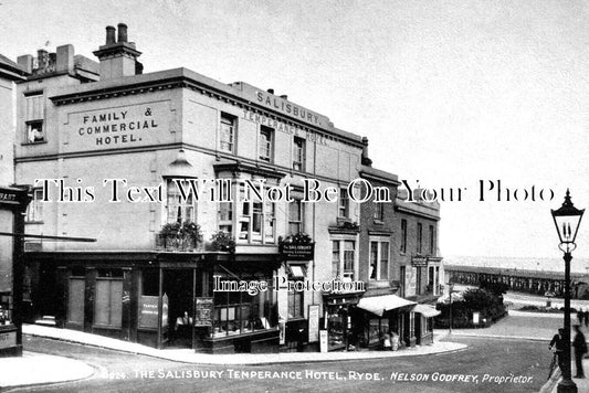 IO 1046 - The Salisbury Temperance Hotel, Ryde, Isle Of Wight c1915