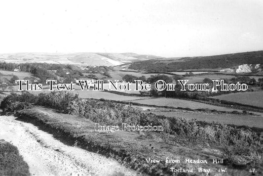 IO 1059 - View From Headon Hill, Totland Bay, Isle Of Wight