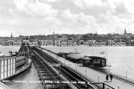 IO 1083 - Summer Clouds, Ryde Pier, Isle Of Wight