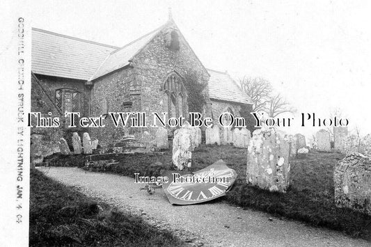 IO 1099 - Godshill Church Lightning Strike, Isle Of Wight 1904