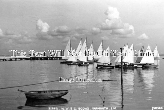 IO 1110 - West Wight Sailing Club Scows, Yarmouth, Isle Of Wight c1947