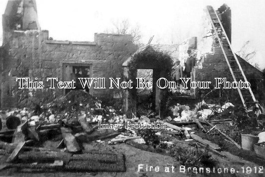 IO 1121 - Fire At Branstone, Isle Of Wight 1912