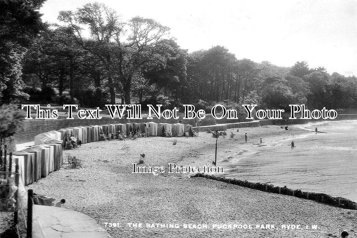 IO 1143 - The Bathing Beach, Puckpool Park, Ryde, Isle Of Wight