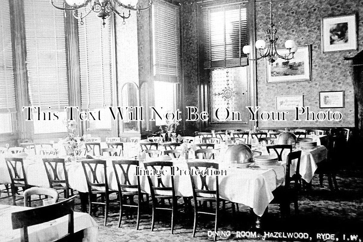 IO 1157 - Dining Room, Hazelwood, Ryde, Isle Of Wight c1906