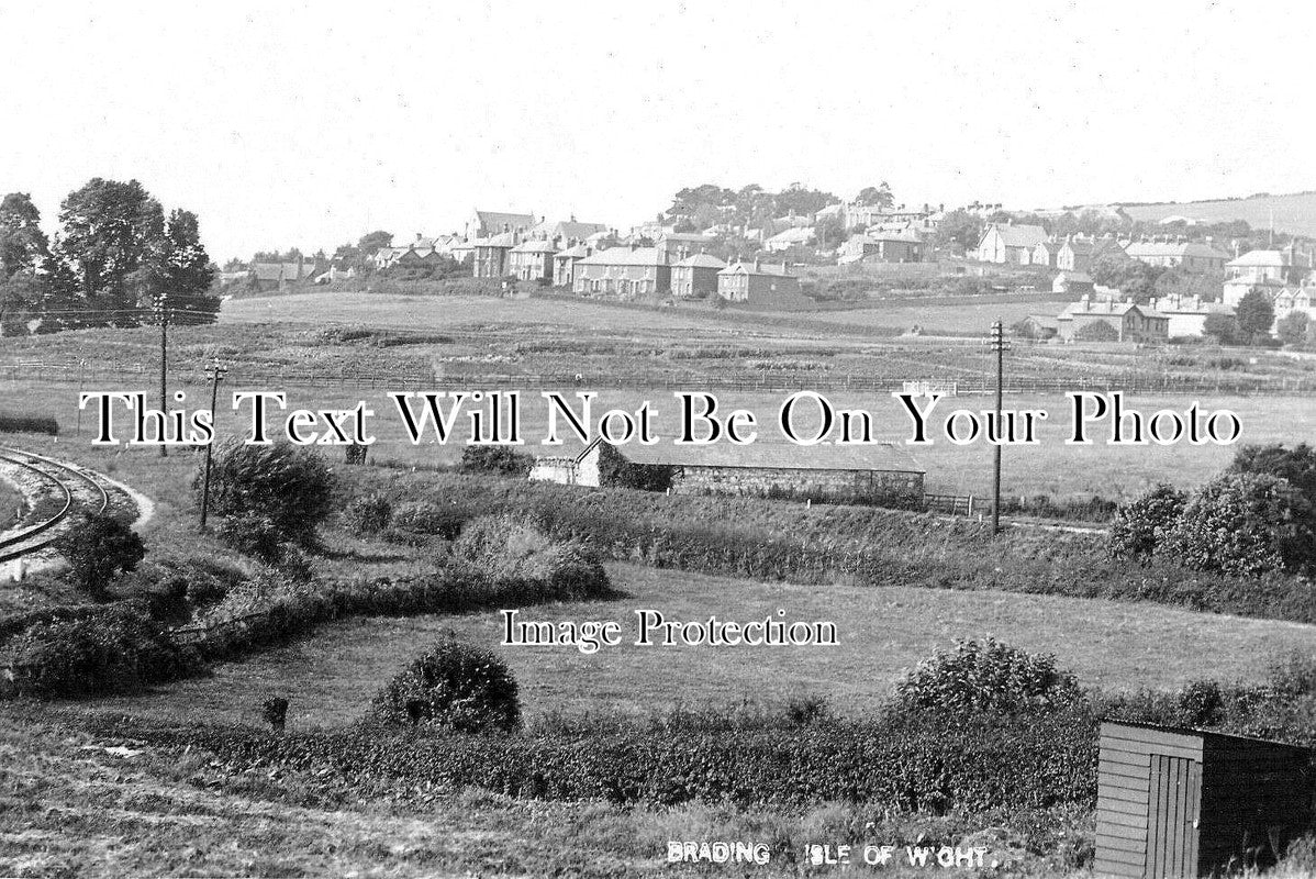 IO 1216 - Brading From Marshes, Isle Of Wight c1907