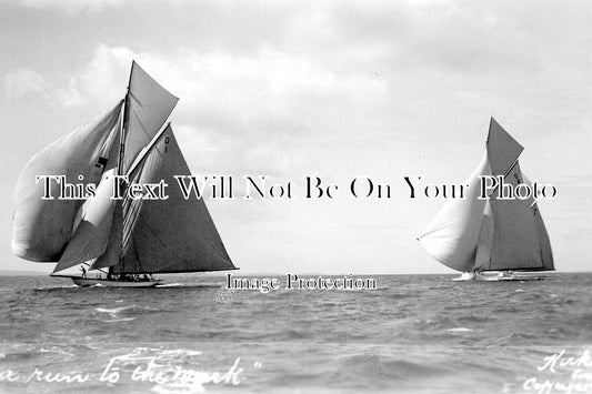 IO 1235 - Yacht Sailing At Cowes, Isle Of Wight 1929