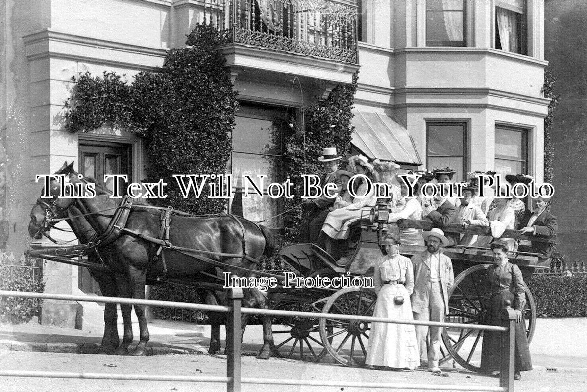 IO 1246 - Horse Drawn Charabanc Carriage, Ventnor, Isle Of Wight