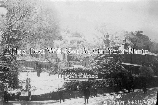 IO 153 - Snowstorm, Cass's Hotel, Ventnor, Isle Of Wight c1908