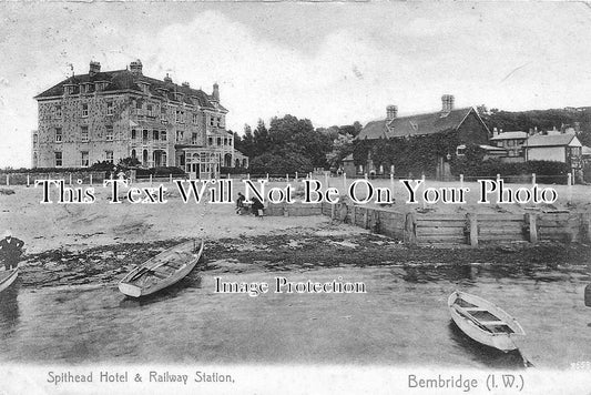 IO 204 - Spithead Hotel & Railway Station, Bembridge, Isle Of Wight c1904