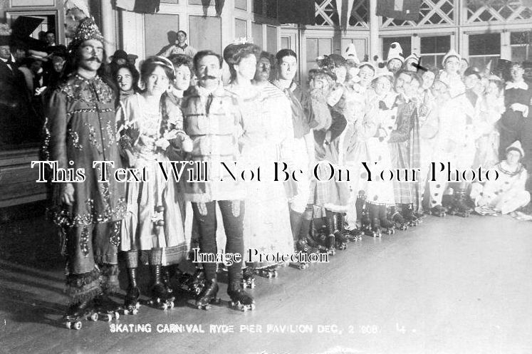 IO 218 - Ryde Pier Pavilion Roller Skating Carnival, Isle Of Wight 1908