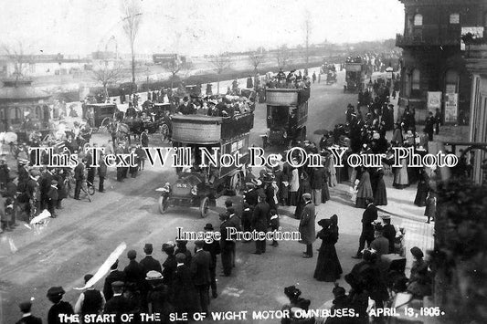 IO 229 - The Start Of The Isle Of Wight Motor Omnibuses, Ryde, Isle Of Wight 1905