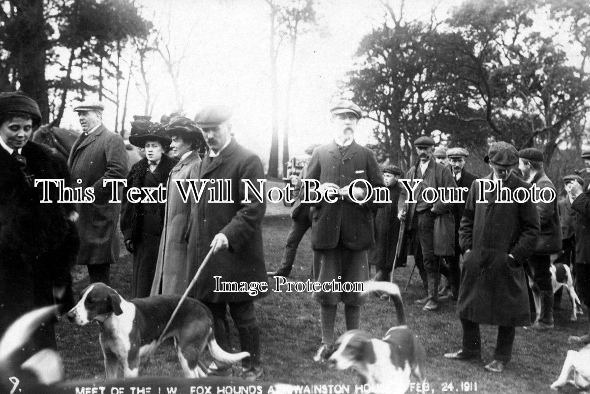 IO 230 - Meet Of Fox Hounds At Swainston House, Calbourne, Isle Of Wight 1911