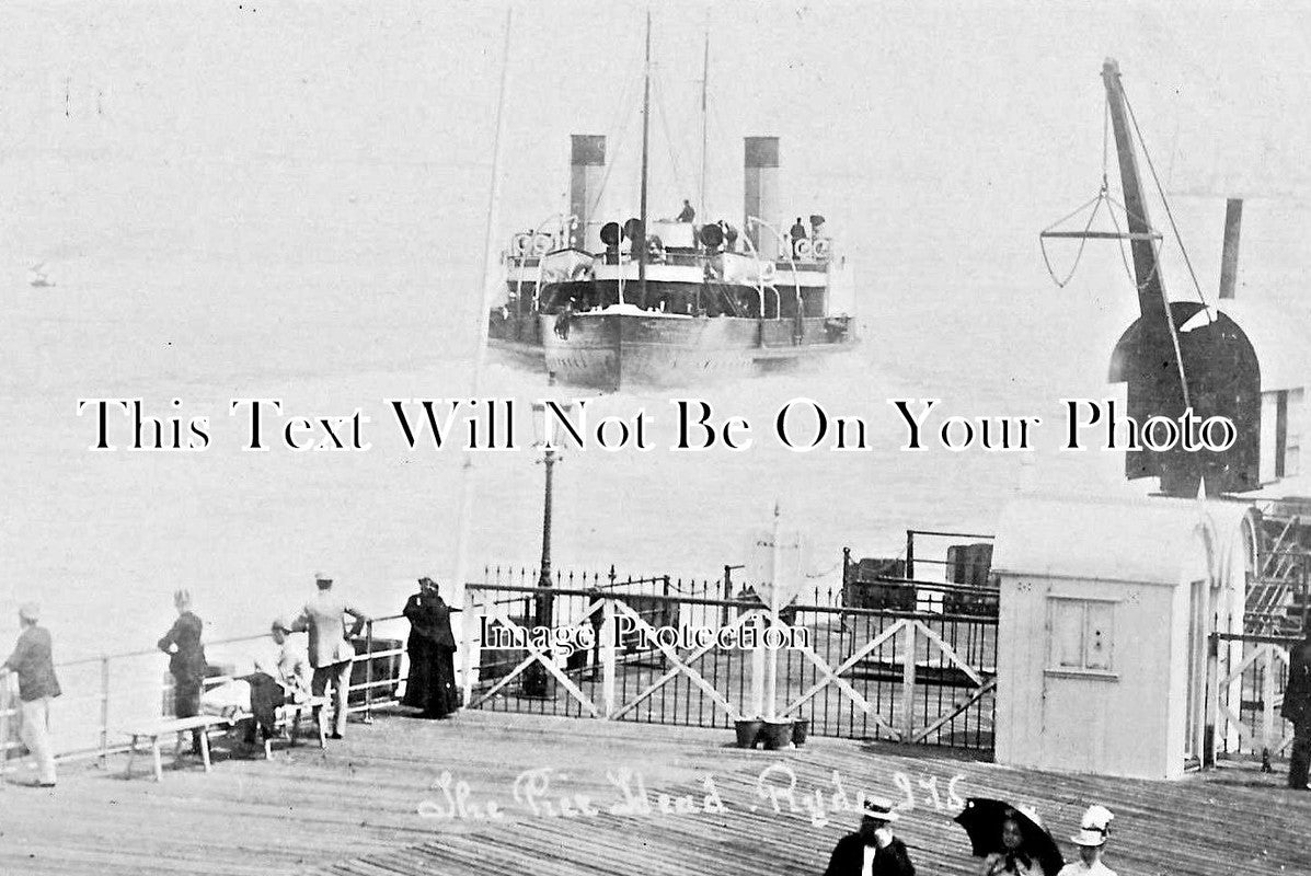 IO 344 - The Pier Head, Ryde, Isle Of Wight c1906