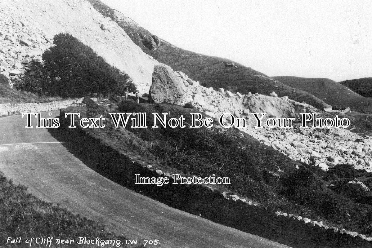 IO 354 - Fall Of Cliff & Landslip At Chads Rock, Blackgang, Isle Of Wight