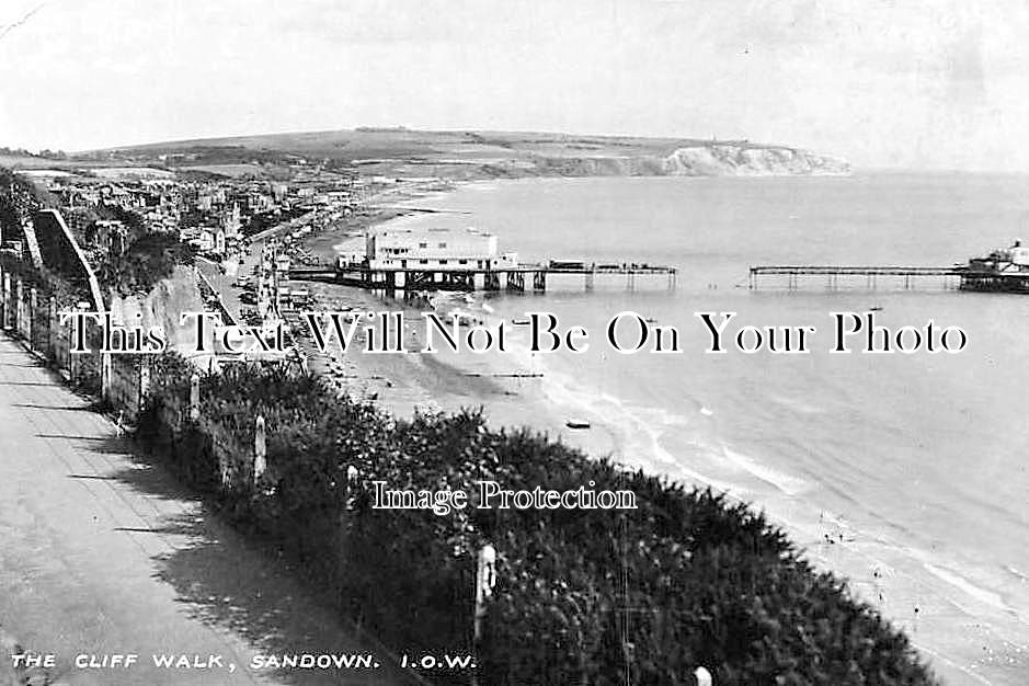 IO 358 - The Cliff Walk Pier, Sandown, Isle Of Wight c1947