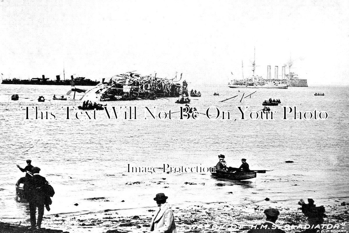 IO 370 - Wreck Of HMS Gladiator, Yarmouth, Isle Of Wight 1908