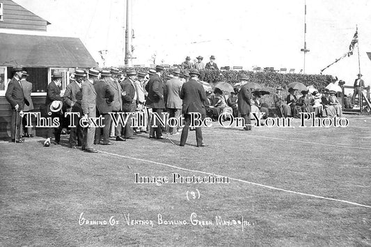 IO 402 - Opening Of The Bowling Green, Ventnor, Isle Of Wight 1914