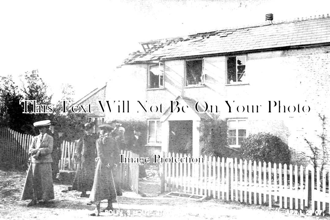 IO 462 - House Struck By Lightning, Bleak Down, Isle Of Wight 1907