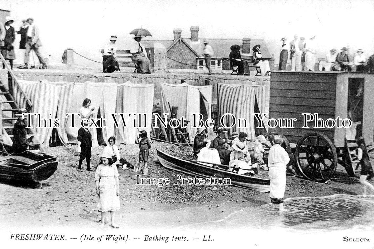 IO 496 - Bathing Tents, Freshwater, Isle Of Wight