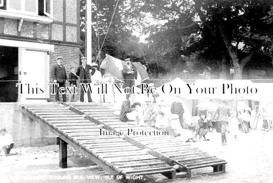 IO 583 - The Bathing Ground, Seaview, Isle Of Wight c1907