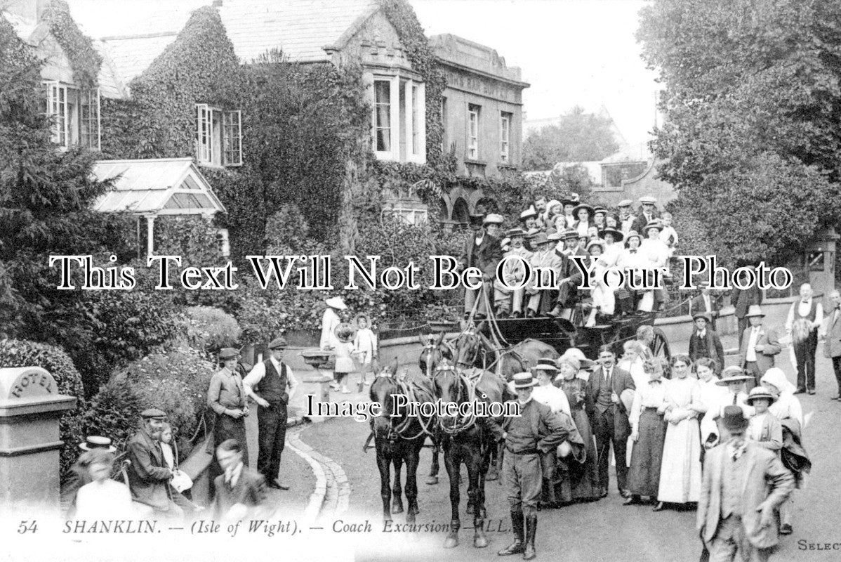 IO 595 - Louis Levy Shanklin Coach Excursion, Isle Of Wight 1910