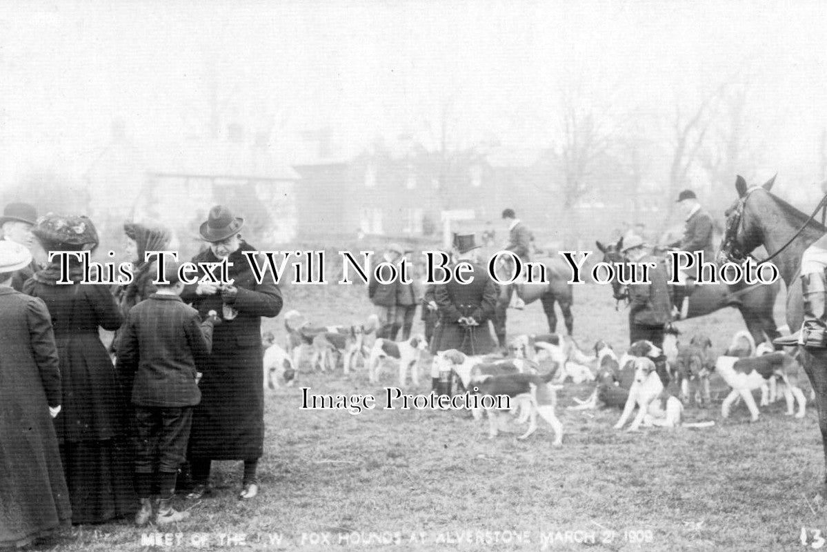 IO 619 - Foxhounds, Alverstone, Isle Of Wight c1908