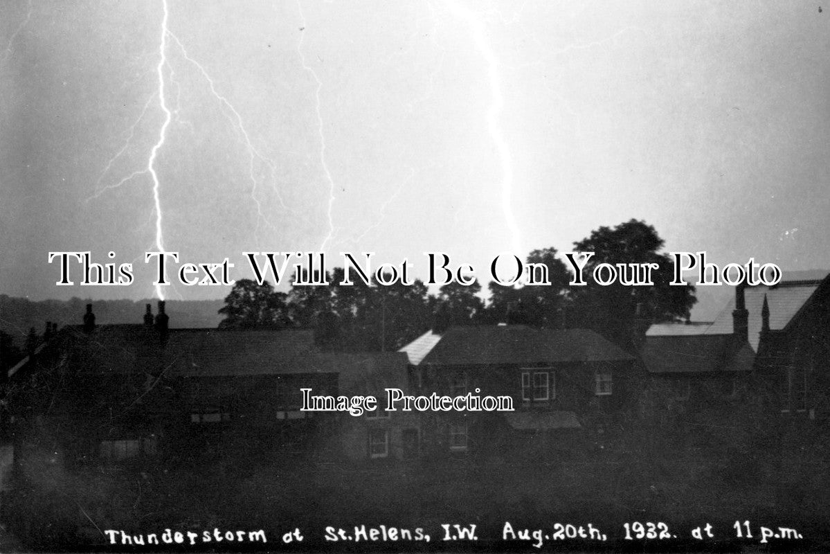 IO 694 - Thunderstorm At St Helens, Isle Of Wight 1932