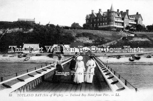 IO 771 - Totland Bay Hotel From Pier, Isle Of Wight