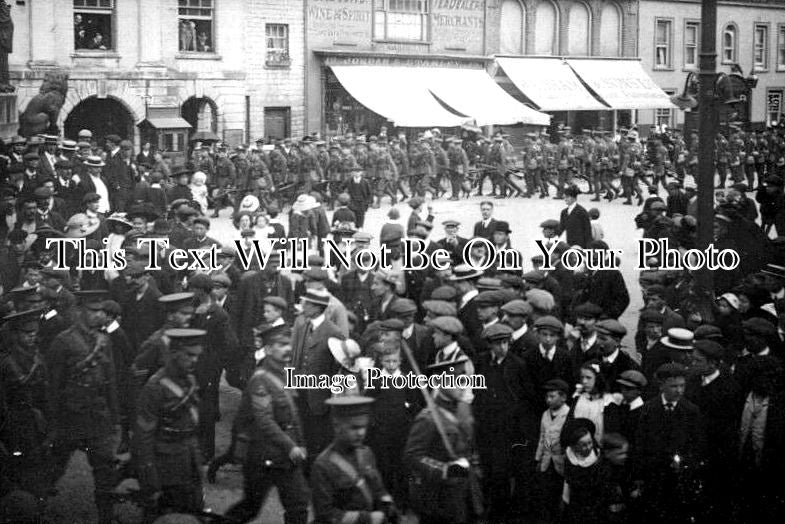 IO 778 - Military procession, Newport, Isle Of Wight WW1