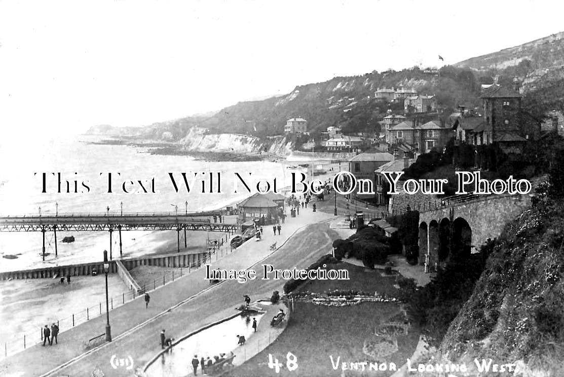 IO 780 - Ventnor Looking West, Isle Of Wight c1910